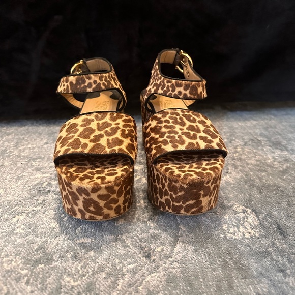 Salvatore Ferragamo Lucrezia Pony Hair Wedges - Picture 3 of 10